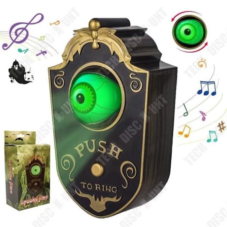 Dørklokke tilbehør - TD - Halloween - Udendørs dekoration - Plastik - 18x11x4.5 cm