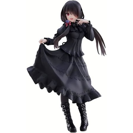 Date A Live Tokisaki Kurumi Svart Kjole Figur - Søt PVC Anime Figur, Hjemmedekor, Samleobjekt, Gave 20cm