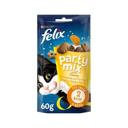 Purina Felix Party Mix Cheezy Ai Formaggi Snack Gatti Adulti