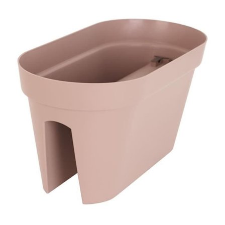 ARTEVASI Planter för balkong Capri - 30 x 60 x H 30 cm - 26,8 L - Taupe grå