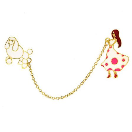 2st Hundslagsdräkt Kedjenål Flickslagskedja Valp Brosch Kappa Kedjebrosch