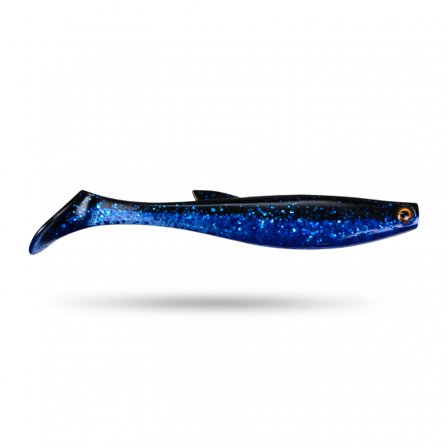 Scout Shad 9cm (5pcs) - Black & Blue UV