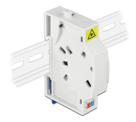 Delock Optical Fiber Connection Box for DIN Rail 2 x SC Simplex or LC