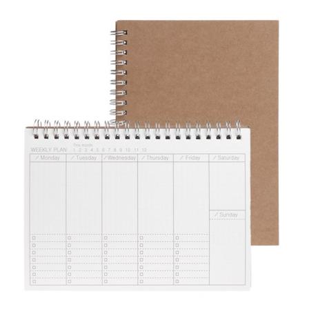 Planleggerbok Månedlig Ukentlig Daglig Agenda Plan Tom Dagbok DIY Study Notebook