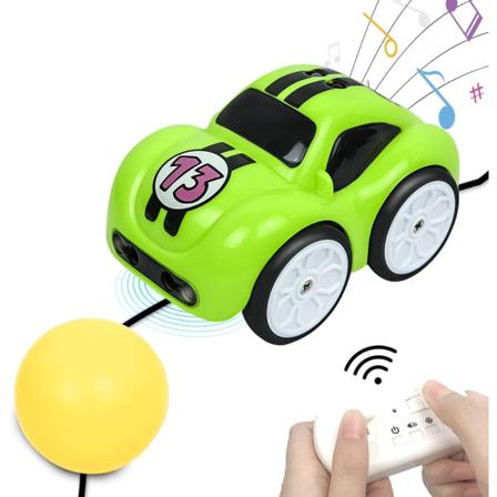 Fjärrkontroll Billeksak 2,4 Ghz Rc Tecknad Bil, Grön