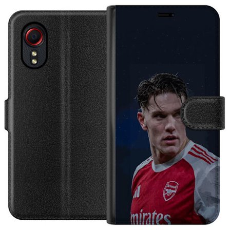 Kompatibelt Lommeboketui til Samsung Galaxy Xcover 5 Pastellregnbue med hvite stjerner og myk fargeovergang i drømmende himmeldesign