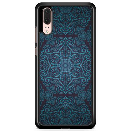 Bjornberry Skal Huawei P20 - Blå Retromönster