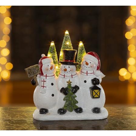 Jul Snögubbe Dekor, Figuriner Hart Snögubbe Upplysta dekorationer inomhus Den