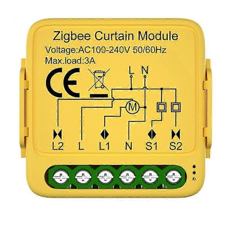 Tuya Smart Zigbee Gardinbrytaremodul Ansluten Rullgardin Blind Motor Smart Life APP Fungerar med Alexa GoogleHome