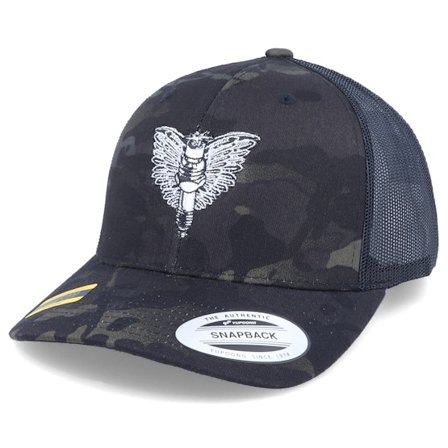 Born To Ride - Camo trucker Gorra - Spark Plug Angel Emblem Multicam Black Trucker @ Hatstore