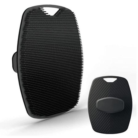 Silikon Kroppsskrubb Duschskrubb SVART SVART