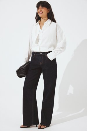 NA-KD Lane jean taille basse - Jeans taille basse - Bleu - EU 38