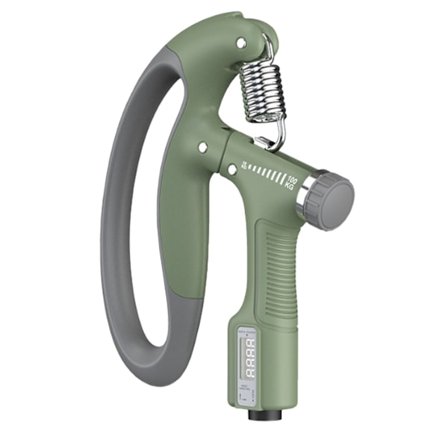Elektrisk håndgrepsstyrker Grip Strength Trainer med teller 10‐100KG Justerbar håndgrepsstyrker Grønn