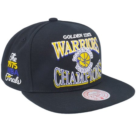 Mitchell & Ness - Golden State Warriors Champions Era Hwc Black Snapback Snapback Black Cap - NBA @ Hatstore