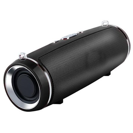 Bärbara Bluetooth högtalare Trådlösa & Vattentäta Deep Bass Subwoofer-Svart