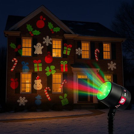 Magic Light-projektor med 12 utbytbara motiv