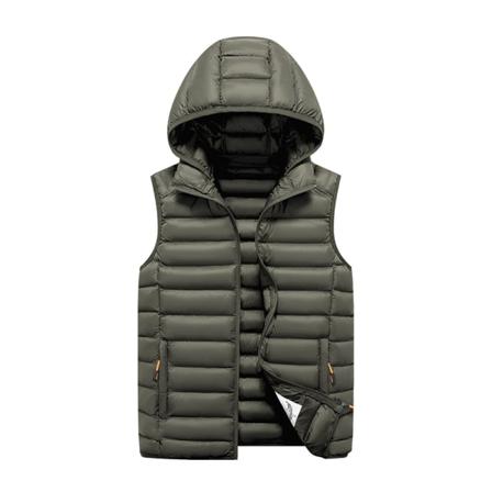 Herrväst I Enfärgad Ytterkläder