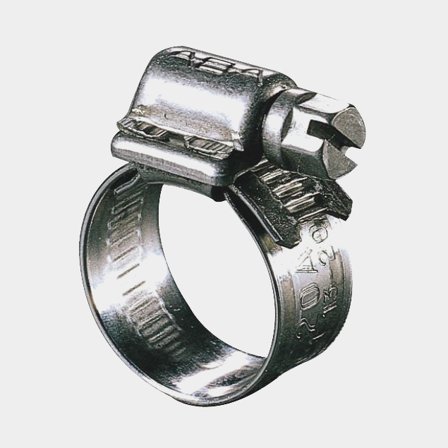 Opaska zaciskowa ABA, stal nierdzewna AISI 304/W4, z łbem sześciokątnym i nacięciem pod śrubokręt, 12 mm, Ø68 - 85 mm, 1 sztuka - Jachtowa