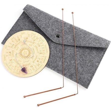 Koppar Slagruta Andlig och Spådom Pendelbräda Matta Kit för, Vattensökning, Energiläkning