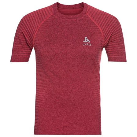 Odlo Women's Essential Seamless T-Shirt Women Short sleeved fitness sweater Pink L