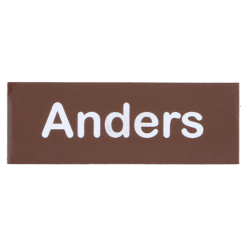 Navneskilt nål - eget navn