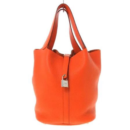 Hermès Vintage Pre-owned Leather handbags Orange, Dame Vintage Tasker, Størrelse: ONE Size