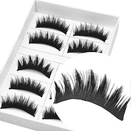 10 stk Luksuriøse lange falske øjenvipper - Julie