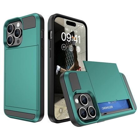 Skal för iPhone 13mini skjutbart kortfack fabriksblått slot armor