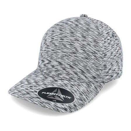Flexfit - Delta Unipanel Melange Silver Flexfit Flexfit Grey Cap - @ Hatstore