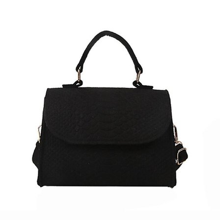 Handväska Retro Väskor för Kvinnor Trendiga Handväskor Designer Lyx Fyrkantiga Crossbody-väskor Dam Tygväskor Axelväskor Dam Tygväskor (svart)