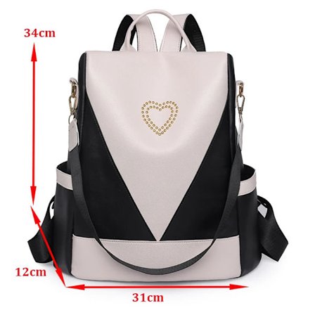 Dame Ryggsekk Casual Skulderveske Mote Pen Nylon Dame Ryggsekk Stilig Elegant Ryggsekk for Jenter Dameveske Mochila~07913