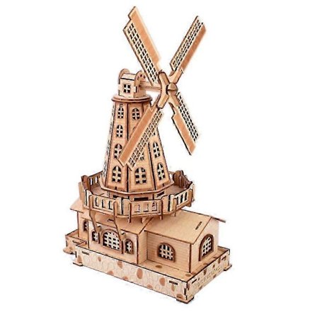 3D Træpuslespil 3D Vindmølle Puslespil Vindmølle Træpuslespil (FMY)