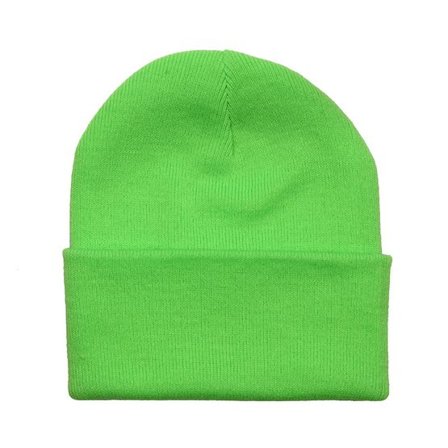 Beechfield - Grön cuff Beanie - Fluorescent Green Beanie @ Hatstore