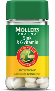 Möller's Pharma Sink & C-vitamin tabletter 100 stk