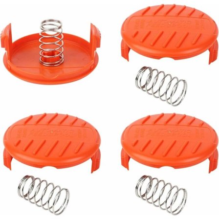 Gap 4-delad trimmerkåpa, ersättningsspolekåpa ersättningsspolekåpa spole trimmer spole kåpa med 4-delad fjädrar för trimmer