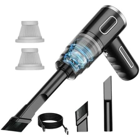 Bil Dammsugare - Kraftfull Bil Dammsugare - 29000Pa Stark Sugkraft - Svart