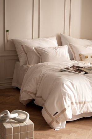 Staycation - Sengesæt Grand i bomuldspercale - Hvid - Sengesæt - 150X210 - Fra Homeroom