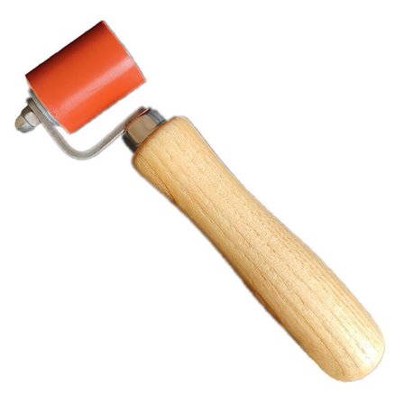 40mm Handtryckvals Silikonpressverktyg Högtemperaturbeständig Silikon - Röd 18cm