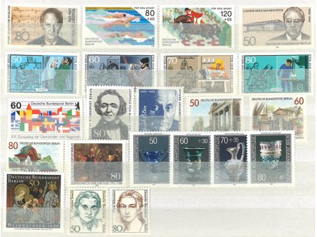 Berlin - Årgang 1986 - Postfrisk