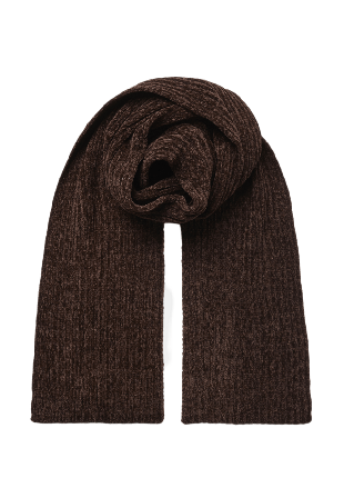 Å WOMAN Ribbstickad halsduk LILLY Halsdukar & scarves Brun ONESIZE