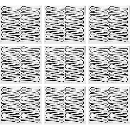 100 stk. selvklæbende beskyttende badedragt-klistermærker, klistret trusseindlæg, badetøjsbeskyttelsesklistermærke