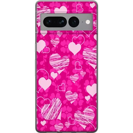 Kompatibelt Mobildeksel til Google Google Pixel 7 Pro PopHjerteMønster