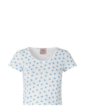 T-Shirt Ss T-shirt Top Hvid Barbara Kristoffersen By Rosemunde