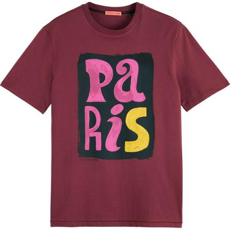 Scotch & Soda, T-shirt Rood, Heren, Maat:XL,Katoen