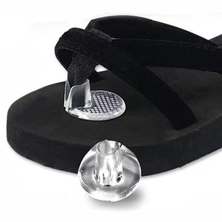 2 par silikon sandal tåbeskyttere puter sklisikre tåbeskyttere selvklebende tåpute gel sandal sko tå
