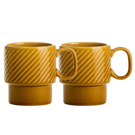 Sagaform Coffee & More kaffemugg 2-pack, gul | Dukning & Servering > Muggar & Koppar > Kopp | Bagaren och Kocken