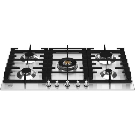 Bertazzoni Modern P905CMODX gasskokeplate 5-bluss 90 cm, rustfritt stål