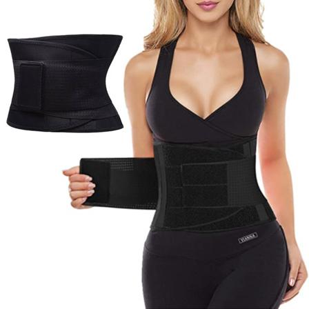 Waist Trainer Bälte Ryggbygel Sport Slimming Body Shaper Band M