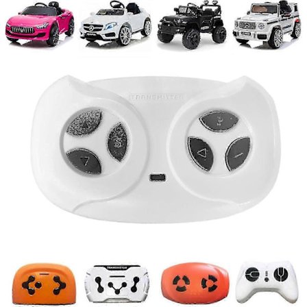 JR1602FCC 2.4G Bluetooth Fjernkontroll for Power Wheels, JR1839FCC Hvit Fjernkontrollsender for Elektrisk Bil Leketøy JR1603, JR1810, JR195 [DB]