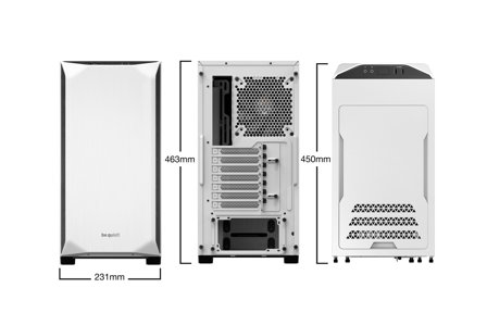 be quiet! PURE BASE 500 Window, tower case (white, window kit)